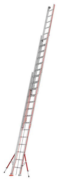 HYMER Seilzugleiter, dreiteilig, 3x14 Sprossen, Länge eingefahren 4,18 m / ausgefahren 9,80 m, 626142