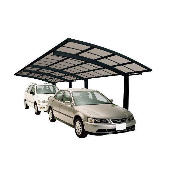 Ximax Aluminium Carport Portoforte Typ 80 Tandem Schwarz, 78013
