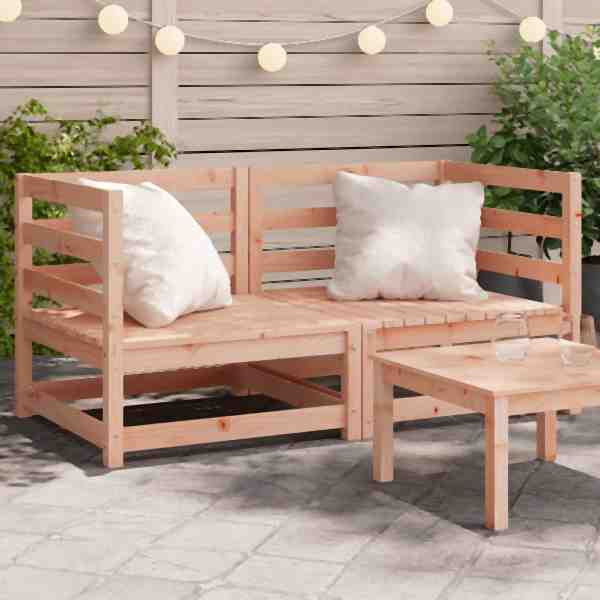 vidaXL Garten-Ecksofas 2 Stück 70x70x67 cm Massivholz Douglasie, 837912