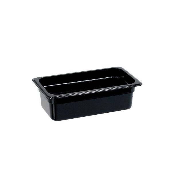 Stalgast Gastronormbehälter, Polycarbonat, schwarz, GN 1/3 (150 mm), GN1213150