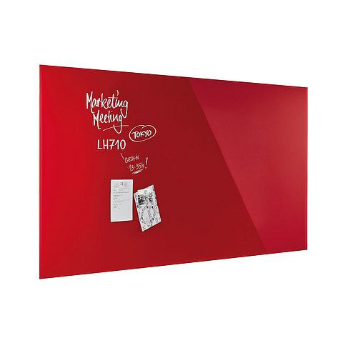 Magnetoplan Design-Glasboards, Farbe: intensiv-rot, Größe: 2000x1000mm, 13409006