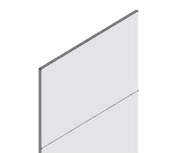 hofe Rückwand Plus (Vollblech) - verzinkt passend für H 2000 x B 750 mm, Z562007