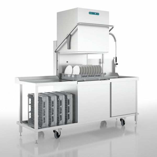 Ackermann Spülmaschinen Spülmobil H60V1 - H 640, mit Maschine und Schlauchpendelbrause, 9001072