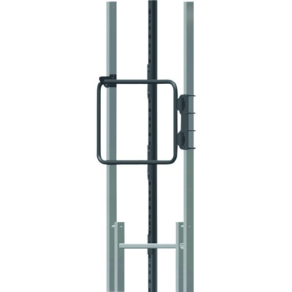 ZARGES Sicherungsschranke in Bügelform mit integrierter Steigschutzschiene, Edelstahl V4A, 44495