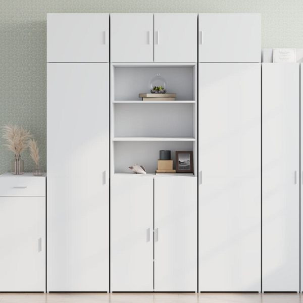 vidaXL Highboard Weiß 70x42,5x185 cm Holzwerkstoff, 3281371