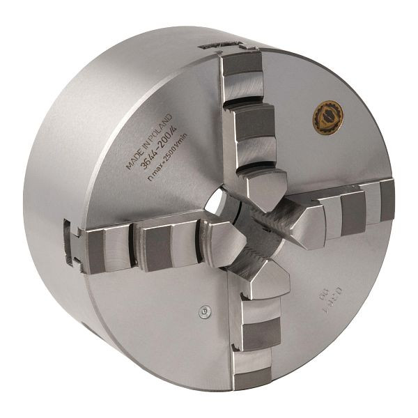 Optimum BISON Vierbacken-Drehfutter Guss Camlock, zentrisch spannend Ø 200 mm DIN ISO 702-2 Nr. 5, 3450365