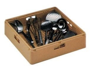 ZANUSSI Besteckkorb Kunststoff, braun, für ca. 100 Besteckteile, 406867009