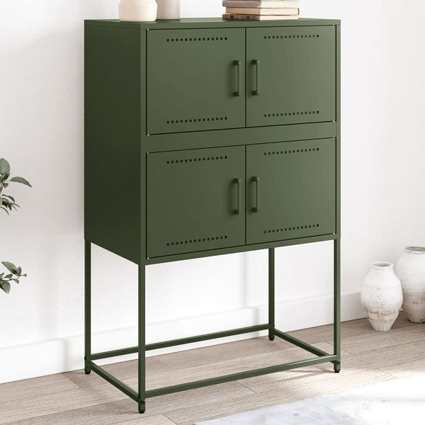 vidaXL Sideboard Olivgrün 68,5x38,5x107 cm Stahl, 846486