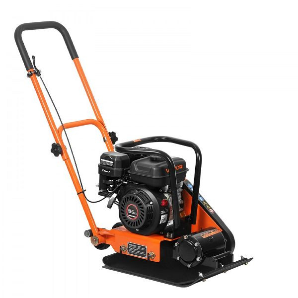 VEVOR Benzin Rüttelplatte, 6,5 PS, 5600 U/min, 10,5 kN, 510x370 mm Platte, für Pflasterarbeiten, Asphalt & Fundamente, RYPBYSJ65HPW1EMWD001V0