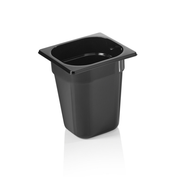 WAS GN Behälter GN 96 BLACK 1/6-200 mm, schwarz, Polycarbonat, 9616200