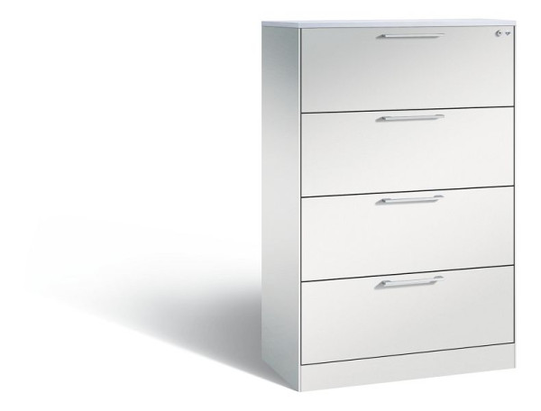 C+P Schubladenschrank Asisto, H1310xB800xT435 mm, Grau/DBS Hellgrau, 146023-422 S10024
