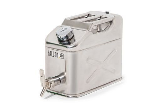 FALCON Sicherheitskanister aus Edelstahl, mit Abfüllhahn, 10 Liter Volumen, 242252