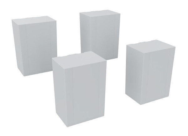 C+P Füße Basis PLUS, C 100 mm hohe Füße aus Kunststoff, Farbe: Lichtgrau, 08800-70256