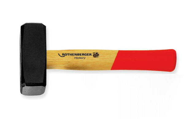 Rothenberger Fäustel mit Hickorystiel, 1250 g, Meißelbearbeitung, 322922