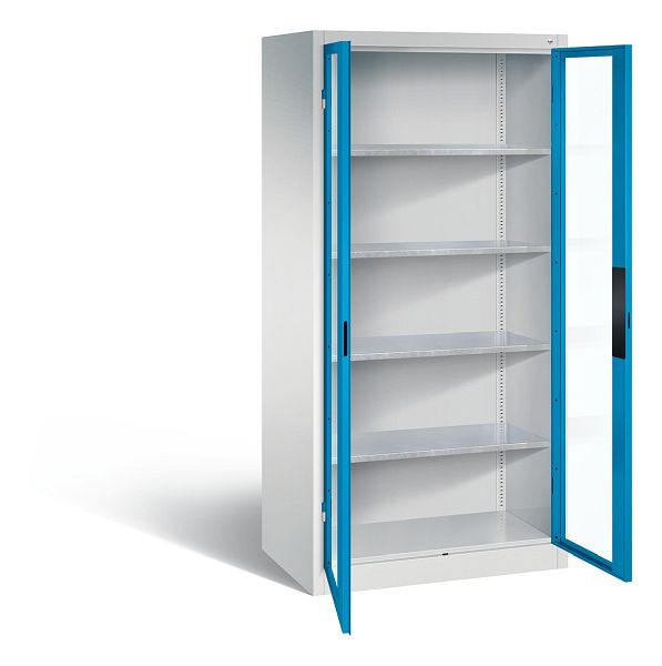 C+P Werkzeugschrank Acurado, H1950xB930xT600mm, Farbe: Lichtgrau / Lichtblau, Muldengriff, 8922-055 S10127