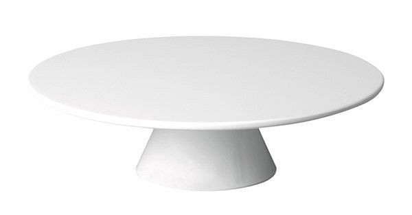 APS Servier- und Tortenplatte, Ø 31 cm, Höhe: 8 cm, Melamin, weiß, -CASUAL-, 83890