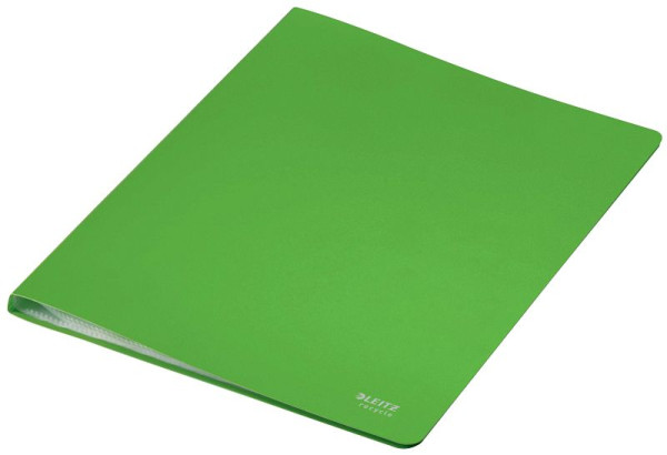 LEITZ 4677 Sichthüllenmappe Recycle, A4, 40 Hüllen, PP, klimaneutral, grün, 4677-00-55