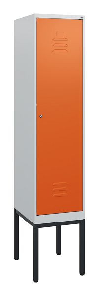 C+P Umkleidespind Classic PLUS, Gestell, 1950x400x500mm, 7035/2004, Zylinderschloss, 0800305-12 S10031