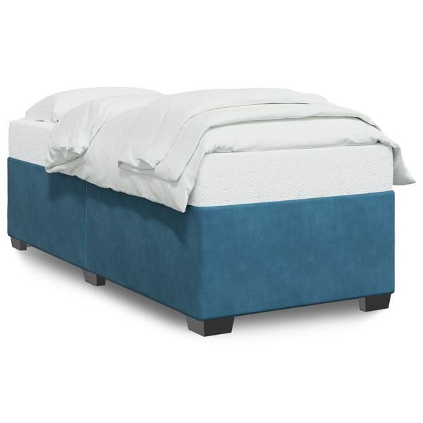 vidaXL Bettgestell Blau 100x200 cm Samt, Top-Qualität, 3284617