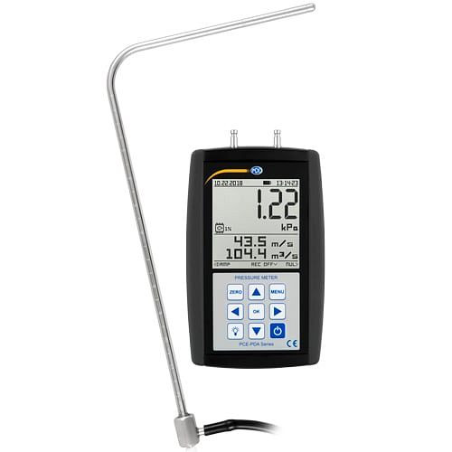 PCE Instruments Druckmessgerät mit Datenlogger, Überdruck 40 kPa, PCE-PDA 10L