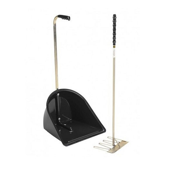 Growi Stallbutler lang (Schaufel und Harke), Farbe: schwarz, 10061035