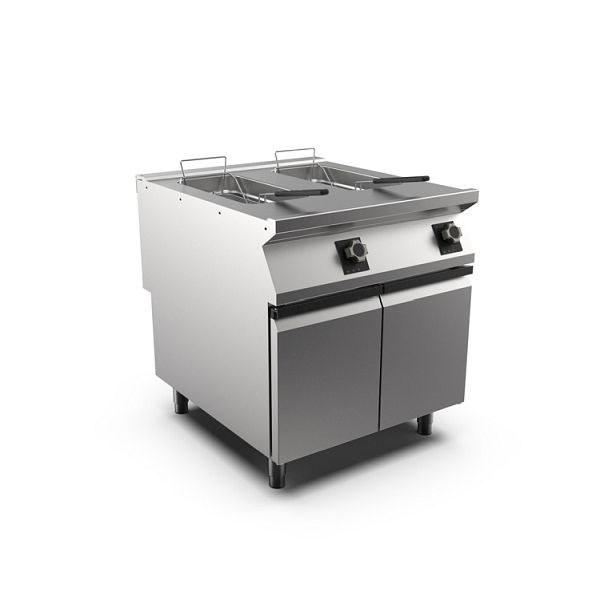 Mareno M1-900 elektrische Fritteuse 2x 15 Liter, mit Türen, 80cm, FR98E15A, 191.410