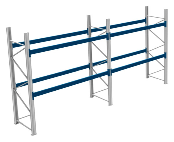 BITO Palettenregal P2 3005x1100x5800 Komplettregal, 2E, 800 RAL5010 U, 56414