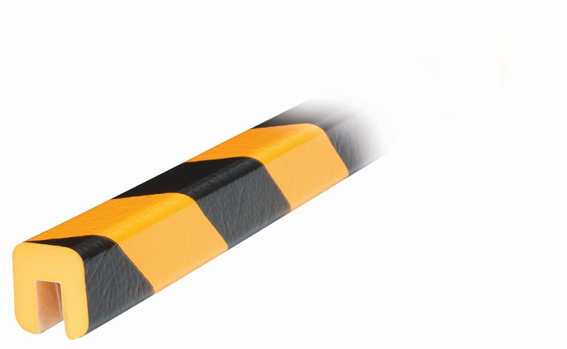 EUTRAS Protection De Bord 1546 KS – Bande PVC Avec Armature Acier, Noir, 10 Mètres (pour Tôle De 0,5 à 1,5 Mm)