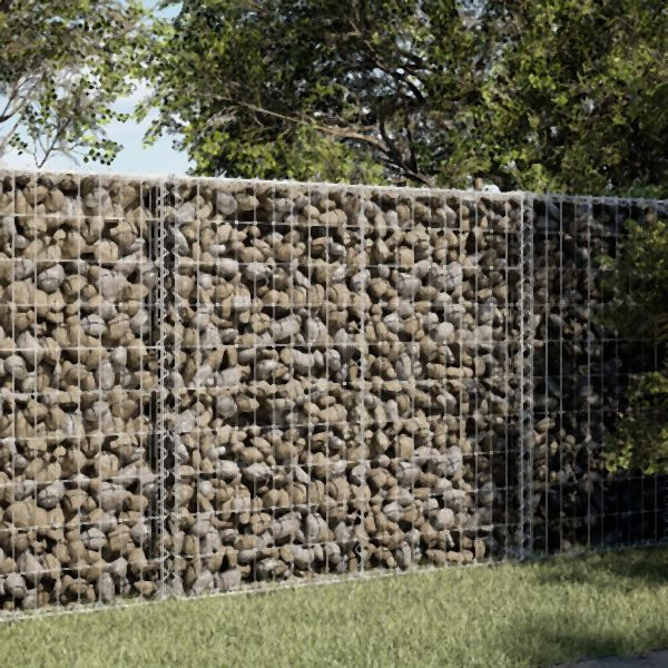 vidaXL Gabione mit Deckel 150x100x100 cm Verzinktes Eisen, 3295191