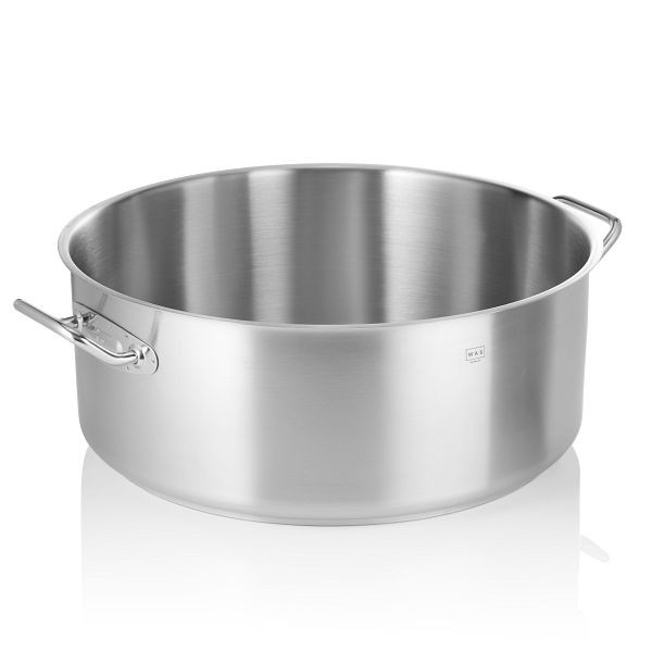 WAS Bratentopf Cookware 21, 45 cm Durchmesser, flache Ausführung, 2109500