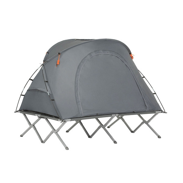 SoBuy Campingzelt für 2 Personen Hellgrau 193x86.5x154.5cm, Funktional, OGS60-L-HG