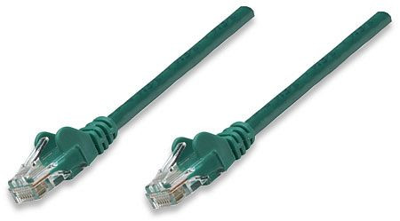 INTELLINET Netzwerkkabel, Cat5e, U/UTP, CCA, RJ45-Stecker/RJ45-Stecker, 20,0 m, grün, 326001
