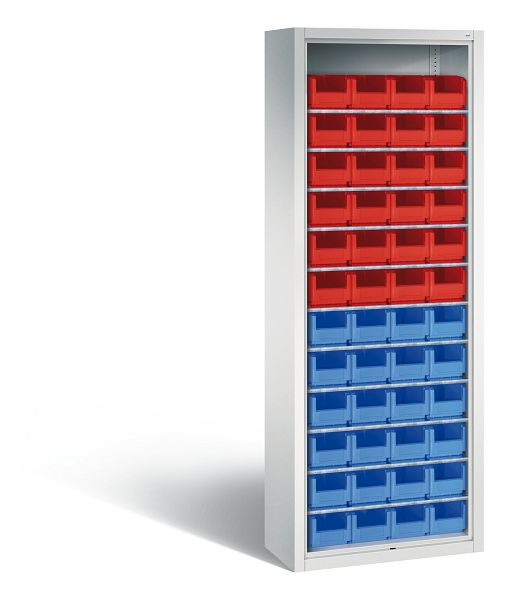 C+P Stahlregal mit Rückwand Serie 13, H1980xB700xT300 mm, Grau, 133113-01 S10000