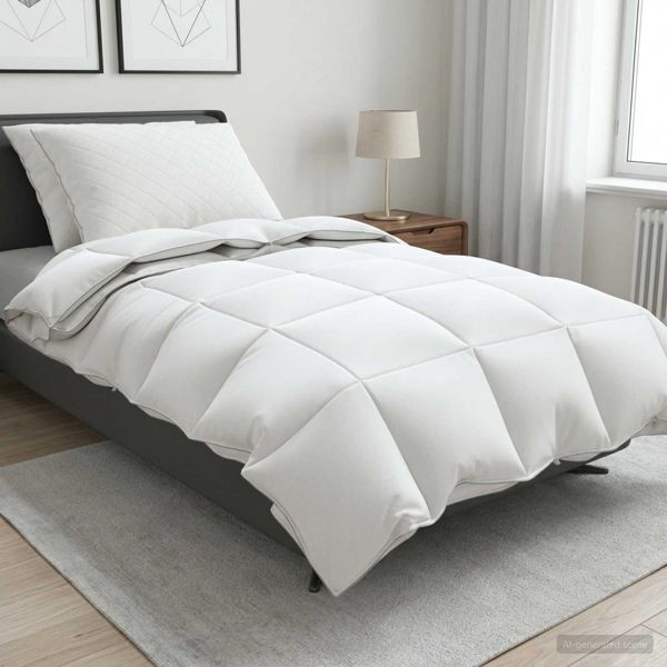 vidaXL Gänsedaunen-Bettdecken-Set 90% FULDA 3-teilig 135 x 220 cm 310 GSM, 3442661