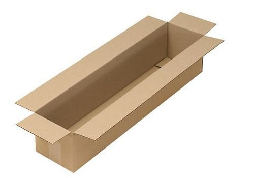 TransPak Wellpapp-Faltkarton 1-wellig, Innenmaß 700 x 150 x 150 mm, Qualität 1.30B, VE: 20 Stück, 299317