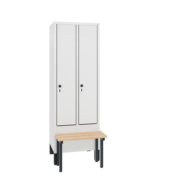 C+P Spind Evolo, 2 Abteile, H1850xB610xT815 mm, Weiß/MDF Weiß, 48030-20 S10376