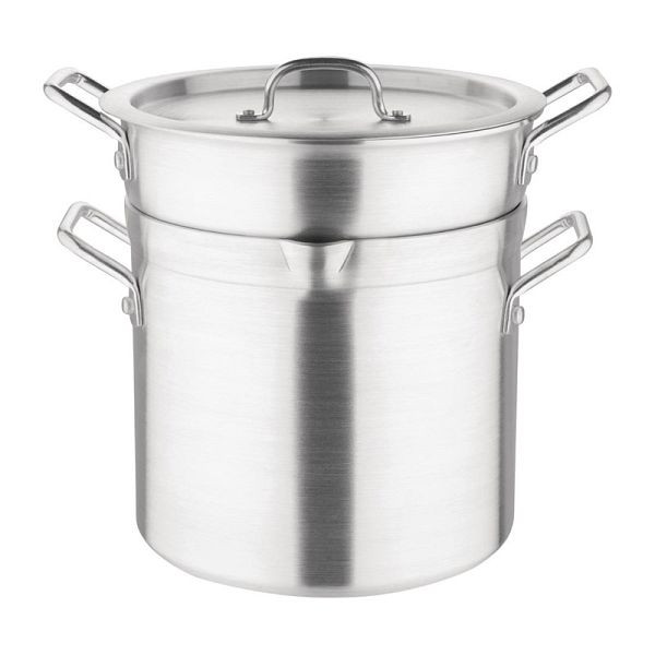 Vogue Doppelkochtopf aus Aluminium 28cm, Fassungsvermögen: 10 l, K645