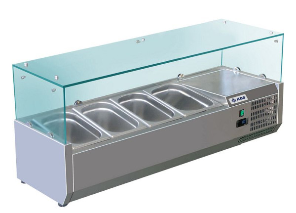 KBS Kühlaufsatz RX1200, mit Glasaufbau 4x GN 1/3, 340120