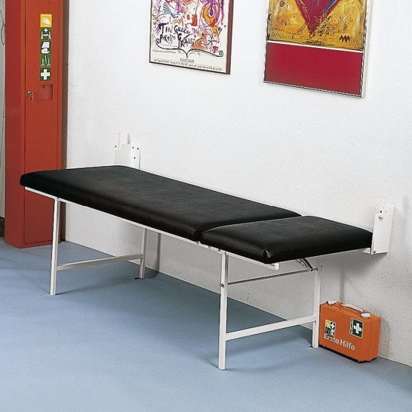 Deskin Wandklappliege für kleine Räume, Echtleder, 2000 x 700 x 500 mm, 210806