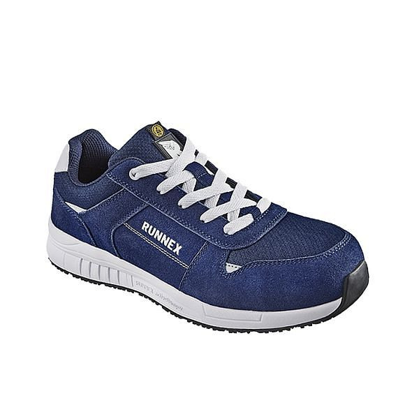 RUNNEX S3S-ESD-Sicherheitshalbschuhe SportStar, Farbe: blau/weiß, Größe: 37, VE: 1 Paar, 5349-37