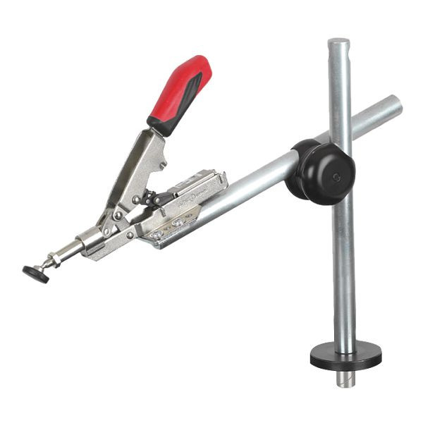 Unicraft Waagerechtspanner auf Stativ mit Klemmbolzen für Lochrasterplatte Ø 20 mm, 6112015