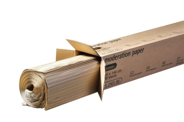 Legamaster Moderationspapier 100 Stück je Karton braun, 80 g/m², 116 x 140 cm, 7-240100