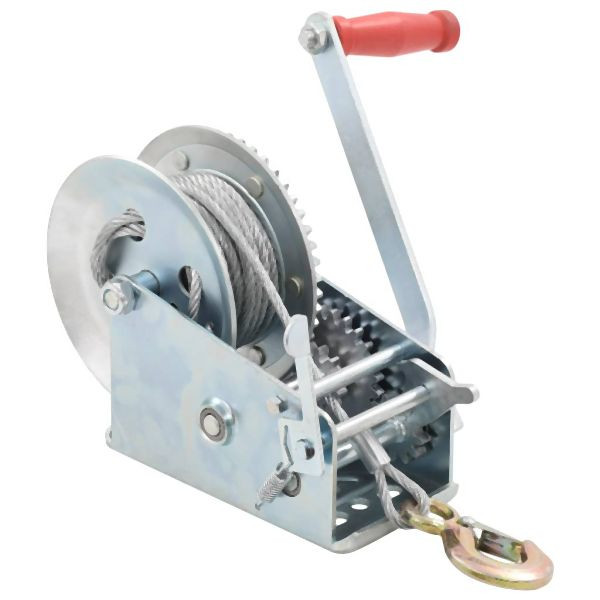 vidaXL Handseilwinde 1360 kg, Abmessungen: 40 x 30 x 18,5 cm (L x B x H) #, 143997