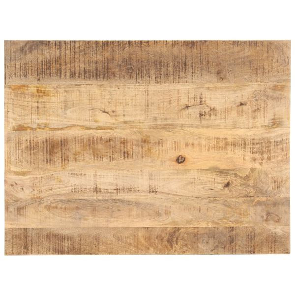 vidaXL Tischplatte Massivholz Mango 25-27 mm 80x60 cm, 286022