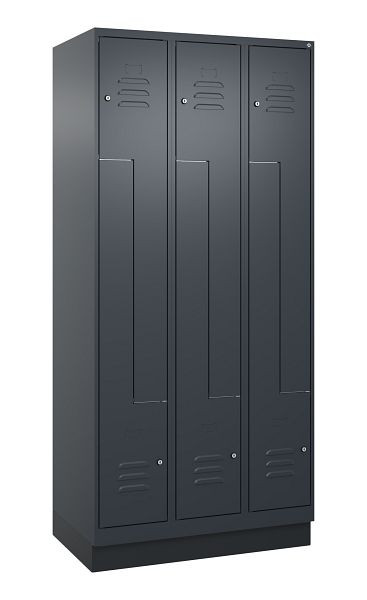 C+P Z-Spind Classic PLUS, C Z-Spind, Classic PLUS, Sockel, 6 Abteile, 1950x900x500mm, 7016/7016, Zylinderschlösser, 080023-306 S10027