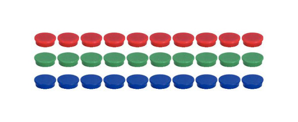 KS Tools Magnet-Set, Durchmesser 25mm, grün, VE: 10 Stück, 860.0883