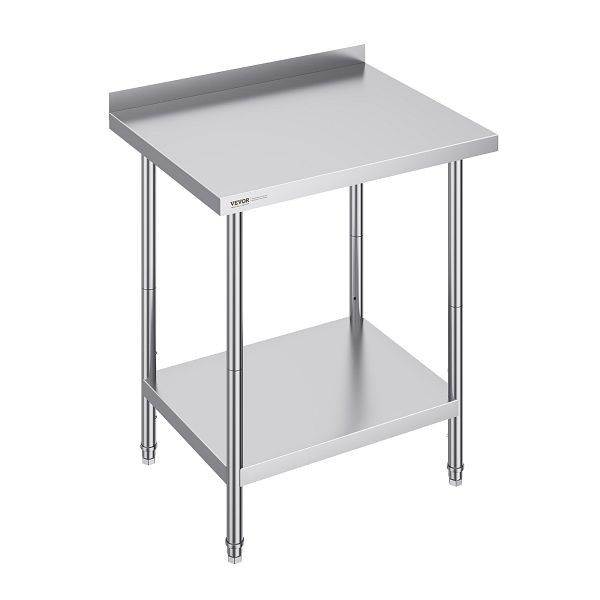 VEVOR Arbeitstisch Gewerblicher Küchentisch Lebensmittelzubereitung 610x762mm, CFBXGGZTLCWJVFQYLV0