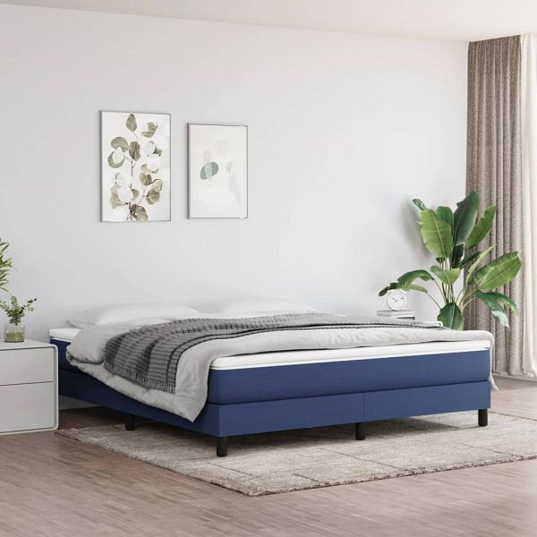 vidaXL Taschenfederkernmatratze Blau 180x200x20 cm Stoff, 347840