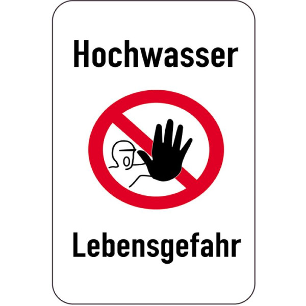 Stein HGS Sonderschild, Hochwasser- Lebensgefahr, 500 x 750 mm, 15012