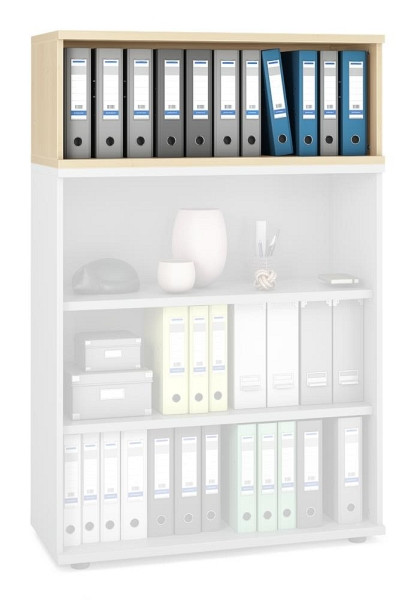 Deskin Aufsatzregal MULTI M pro, Dekor: Ahorndekor, BxHxT: 1000 x 390 x 420 mm, 272686